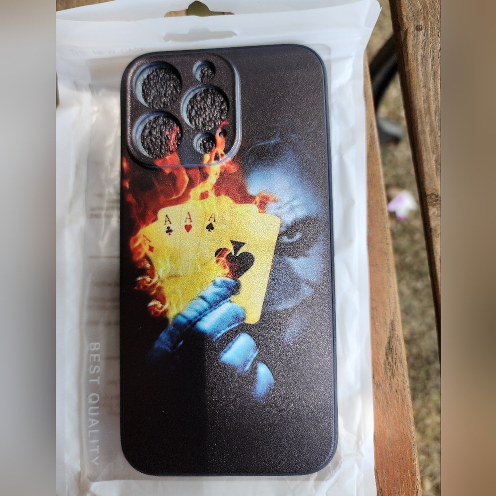 Iphone 13 Pro case Joker Aces on fire NEW